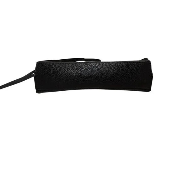 The Sak Black Leather Crossbody Bag Purse Studded Adjustable Removable Strap - Picture 3 of 13